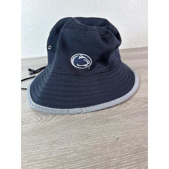 Penn State Nittany Lions New Era Blue White Unisex OSFM Bucket Hat- EUC - Picture 4 of 6